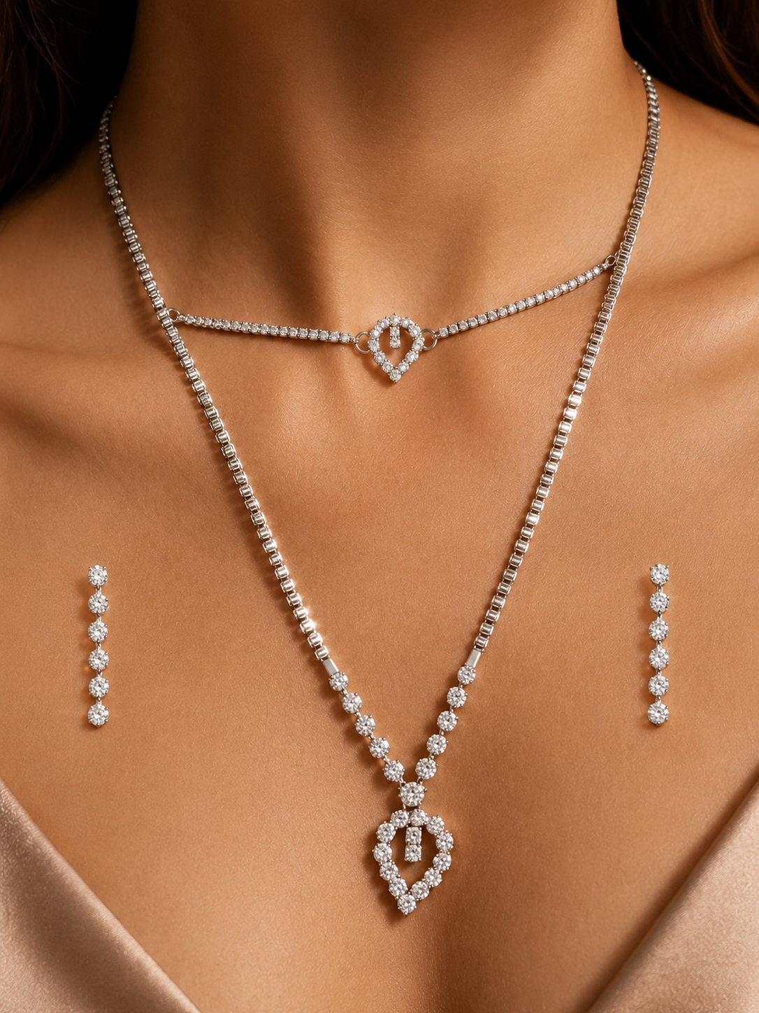 Setback Premium Crystal Jewelry Set for Women