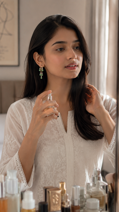 Setback Jade Tassel Hoop Earrings